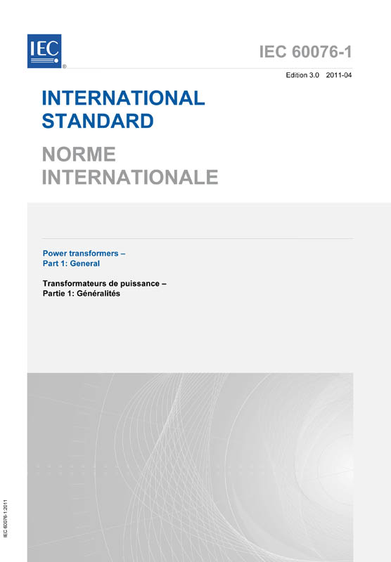 Cover IEC 60076-1:2011